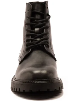 Boots|Off The Hook Donnie Leather Lace-Up Combat Ankle Boots