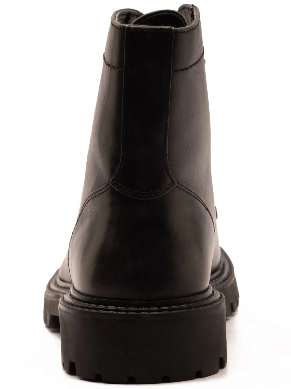Boots|Off The Hook Donnie Leather Lace-Up Combat Ankle Boots