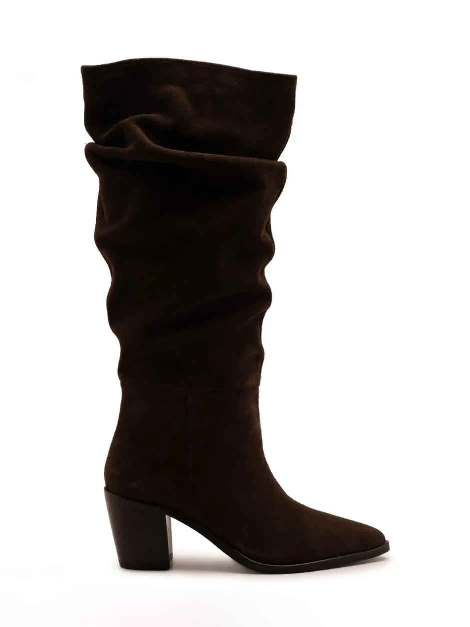 Boots*Off The Hook Muswell Suede Knee High Slouch Boots