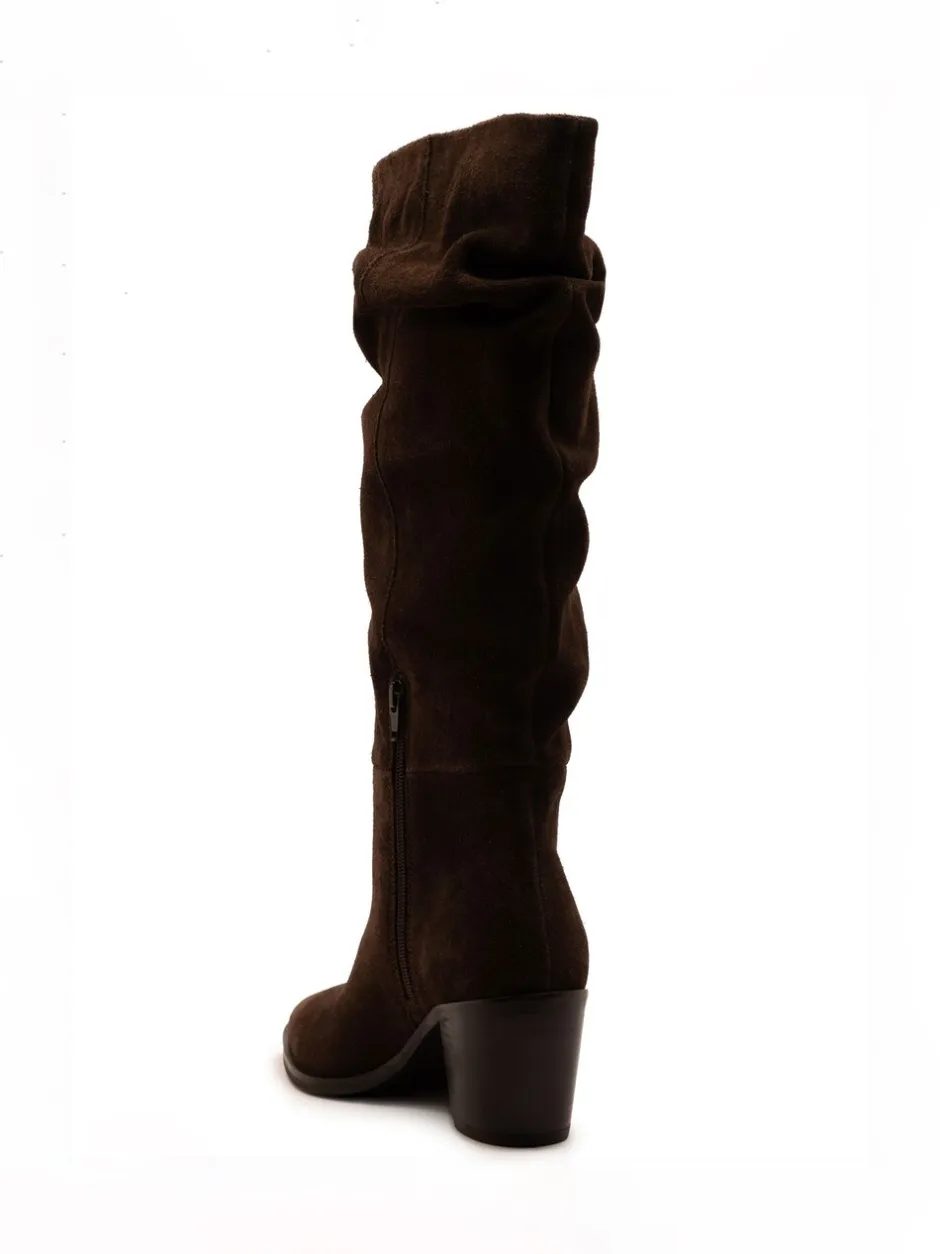 Boots*Off The Hook Muswell Suede Knee High Slouch Boots