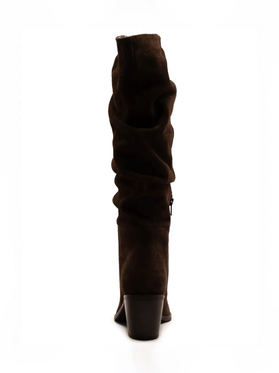 Boots*Off The Hook Muswell Suede Knee High Slouch Boots