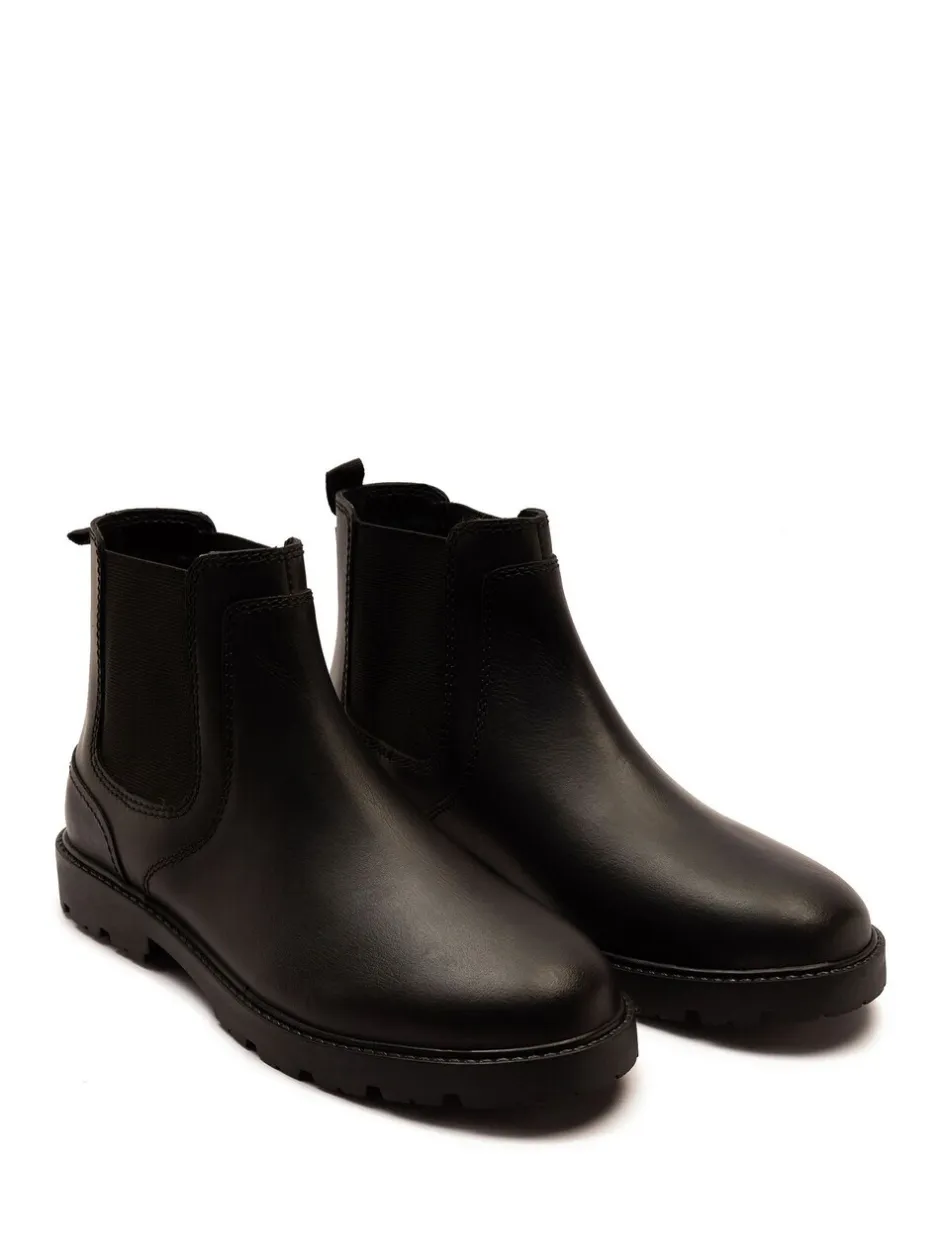 Boots*Off The Hook Vader leren Formeel Chelsea Boots