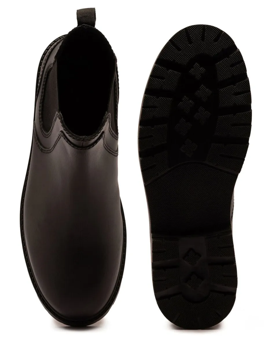 Boots*Off The Hook Vader leren Formeel Chelsea Boots