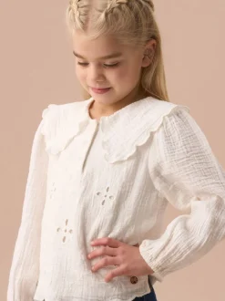 Overhemden En Blouses*Angel & Rocket - Betty blouse met Strepen en Lange mouwen Off White