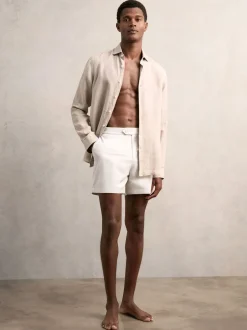 Badkleding*Reiss - Sun Side Adjuster zwemshort Off White