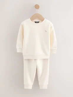 Sets En Combisets|Multipacks*Next - Set van 2 sweatshirts en joggingbroeken (3mnd -7jr) Off White/cementwit