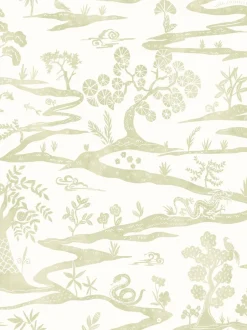 Behang*Ohpopsi Kaiwa 10M Wallpaper Groene thee