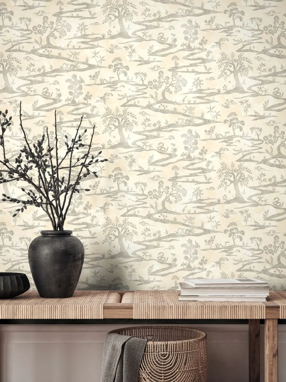 Behang|Ohpopsi Kaiwa 10M Wallpaper Wolf Mist