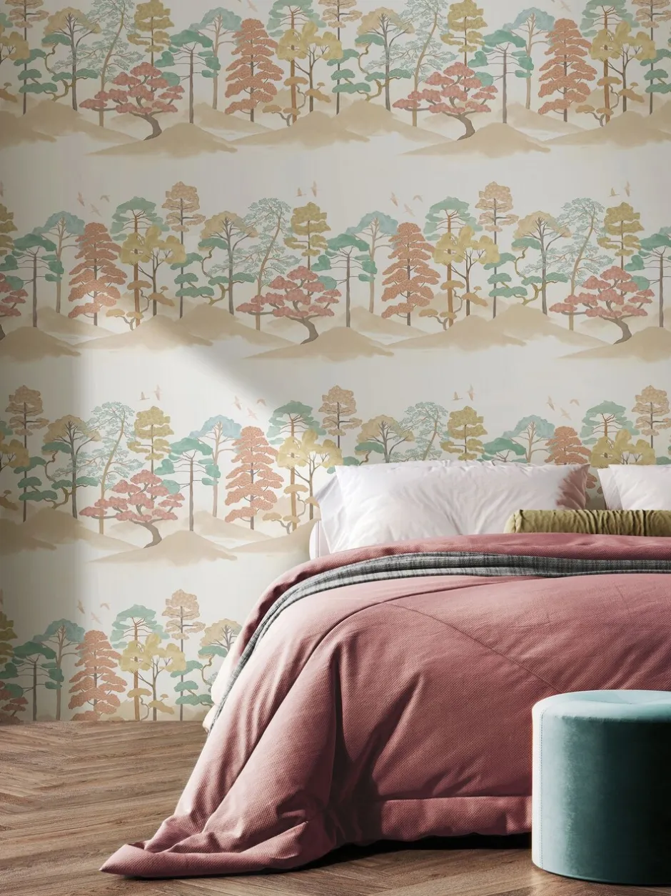 Behang|Ohpopsi Kigi 10M Wallpaper Blush Seafoam