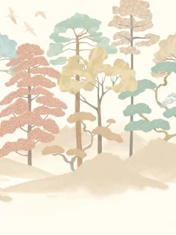 Behang|Ohpopsi Kigi 10M Wallpaper Blush Seafoam