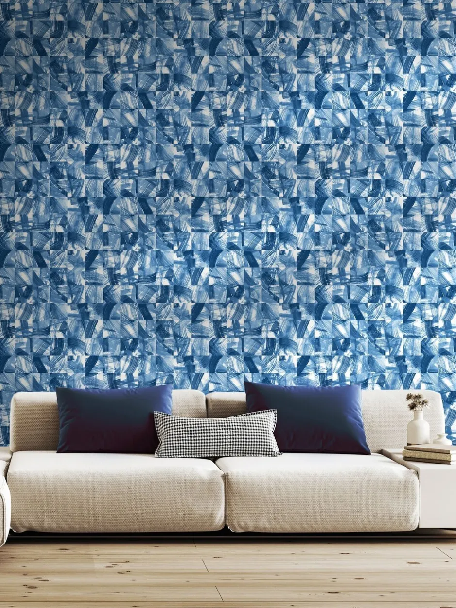 Behang*Ohpopsi Maku 10M Wallpaper Electric Blue