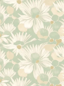Behang*Ohpopsi Suiren 10M Wallpaper Misty Mint