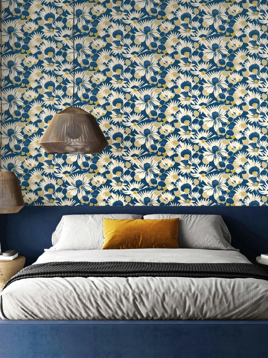 Behang*Ohpopsi Suiren 10M Wallpaper Indigo