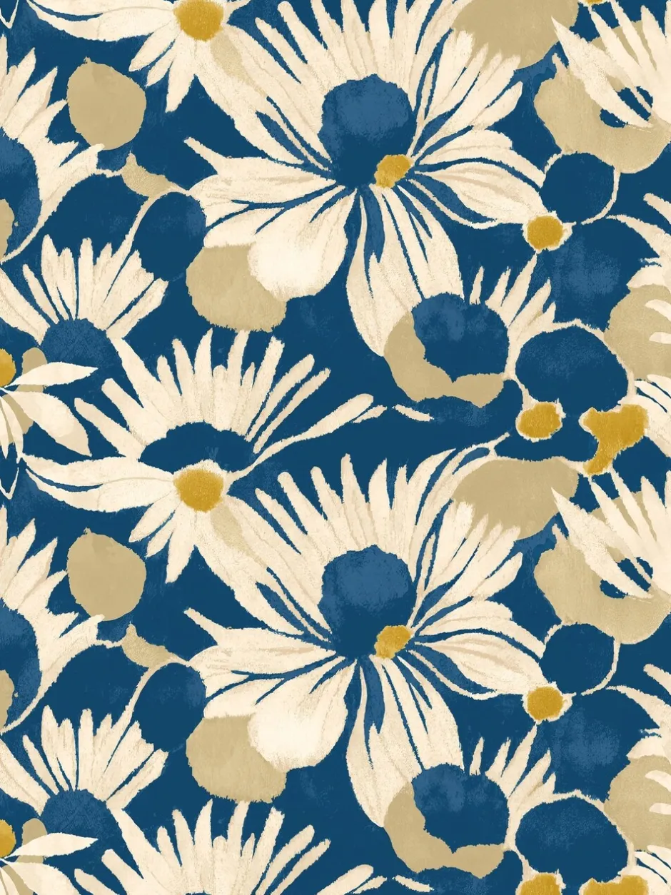 Behang*Ohpopsi Suiren 10M Wallpaper Indigo