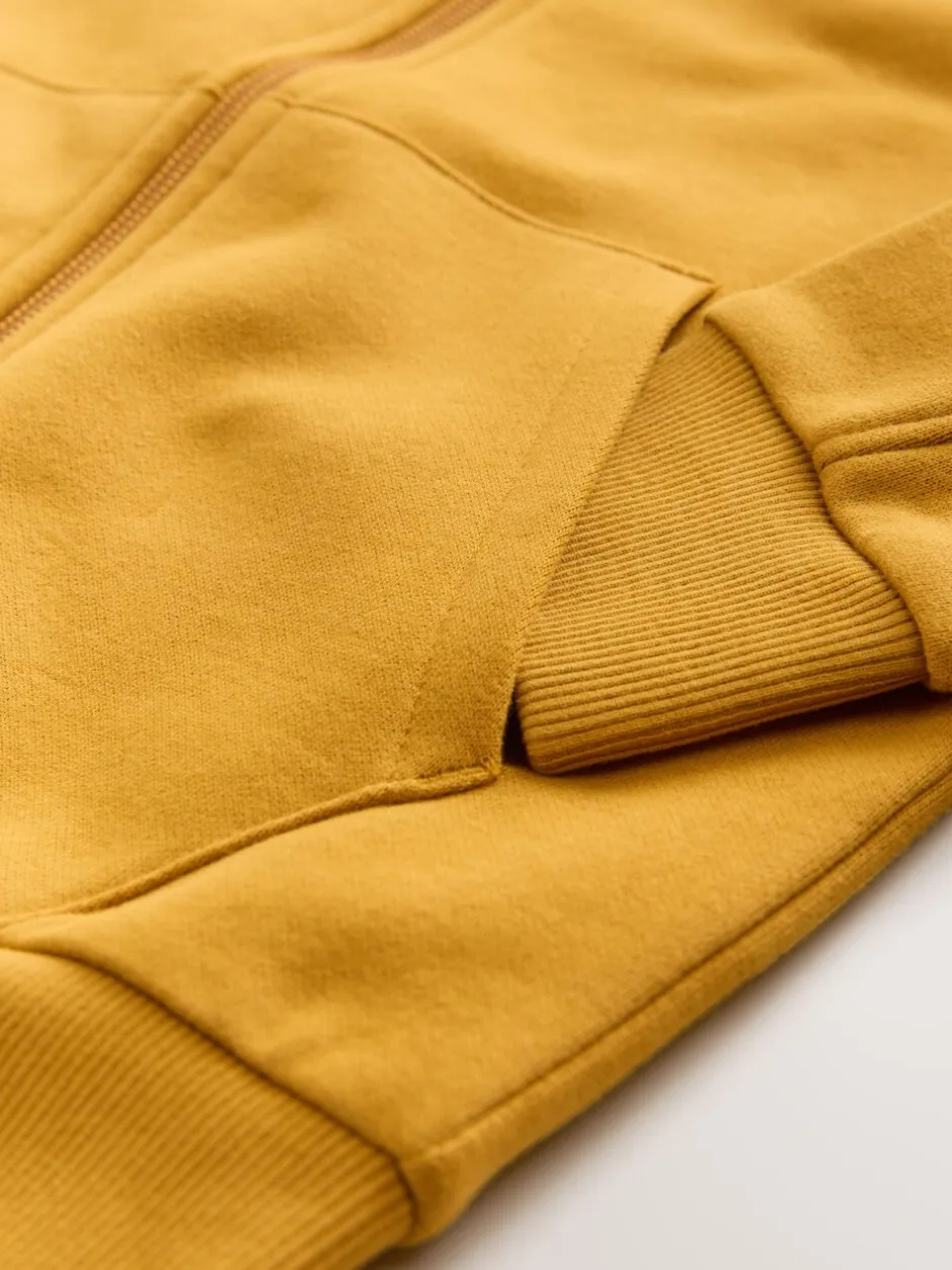 Sweaters En Hoody´S*Next Okergeel - Effen hoodie met doorlopende rits (3-16 jr)