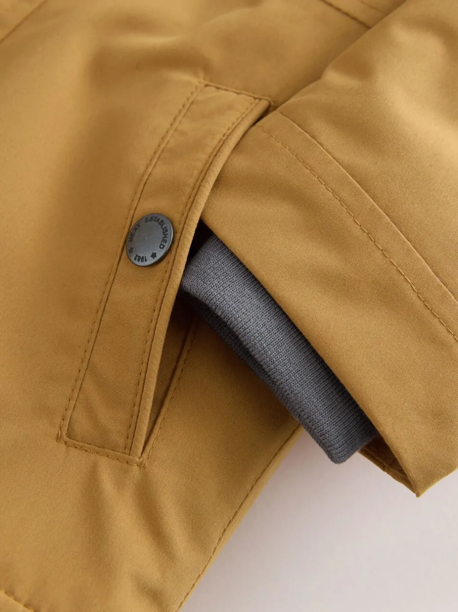 Jassen, Jacks En Kinderwagenpakjes|Schoolkleding*Next Okergeel - Waterdichte parka met borgvoering (3mnd -7jr)