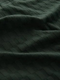 Poloshirts*Next Olijfgroen - Normale Pasvorm - Net jacquard poloshirt