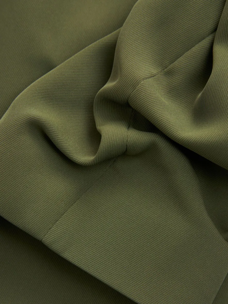 Kostuums En Werkkleding*Next Olijfgroen - Ruimvallend blazer met gerimpelde mouwen