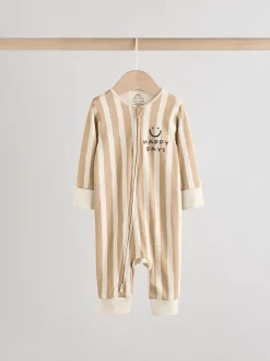 Multipacks|Babypakjes En Babypyjama's|Next - Set van 3 babypyjama's (0-3jr) Olijfgroen