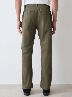 Broeken En Chino's*Next Olijfgroen - Slim Fit - Stretchy chino