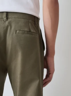 Broeken En Chino's*Next Olijfgroen - Slim Fit - Stretchy chino
