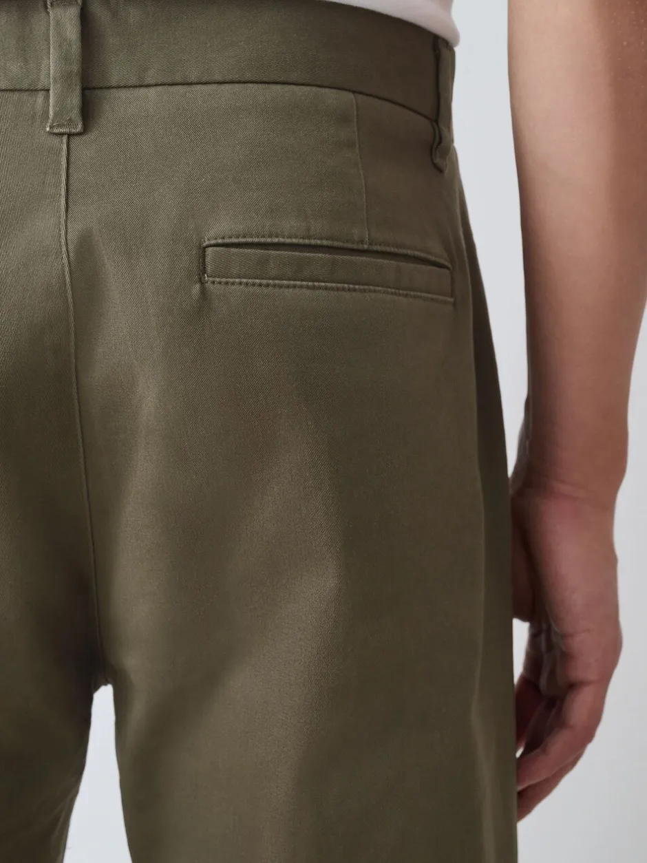Broeken En Chino's|Next Olijfgroen - Straight fit - Stretchy chino