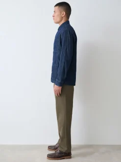 Broeken En Chino's|Next Olijfgroen - Straight fit - Stretchy chino