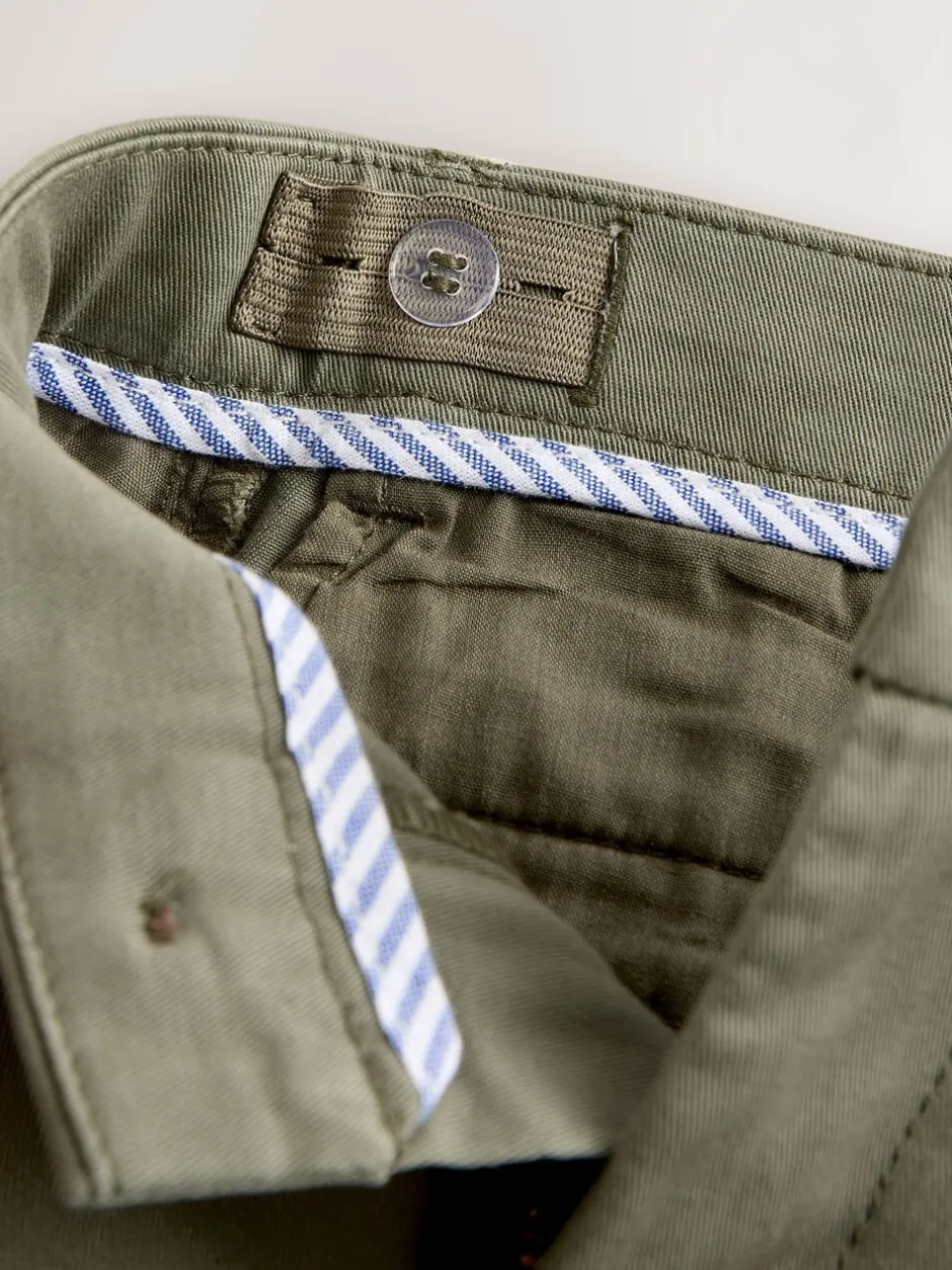 Broeken En Chino's|Next Olijfgroen - Stretchy chino's (3-17jr)