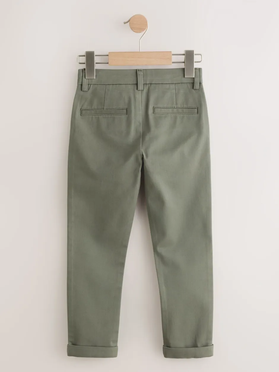 Broeken En Chino's*Next Olijfgroen - Stretchy chino's (3-17jr)