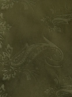 Smokings En Feestkleding*Next - Normale Pasvorm - Fluwelen blazer met patroon Olijfgroene Paisley