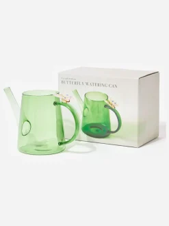 Vazen|Oliver Bonas Butterfly Glass Watering Can