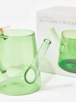 Vazen|Oliver Bonas Butterfly Glass Watering Can