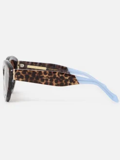 Zonnebril|Oliver Bonas Leopard Print Cat Eye Acetate Sunglasses
