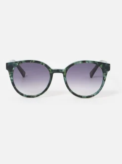 Zonnebril*Oliver Bonas Preppy Faux Round Acetate Sunglasses