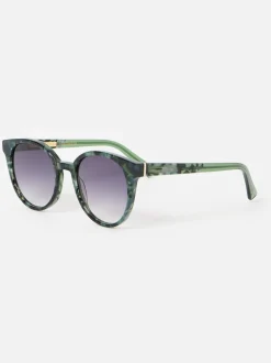 Zonnebril*Oliver Bonas Preppy Faux Round Acetate Sunglasses