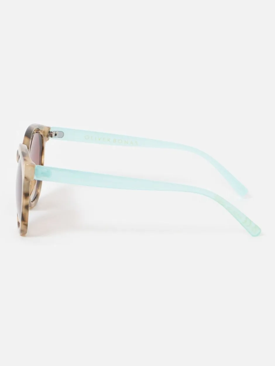 Zonnebril*Oliver Bonas Preppy Faux Round Sunglasses