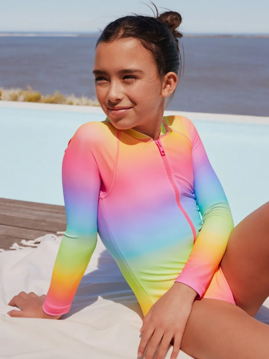 Badkleding|Next Ombré regenboog - Long Sleeve Sunsafe Swimsuit (3mths-16yrs)