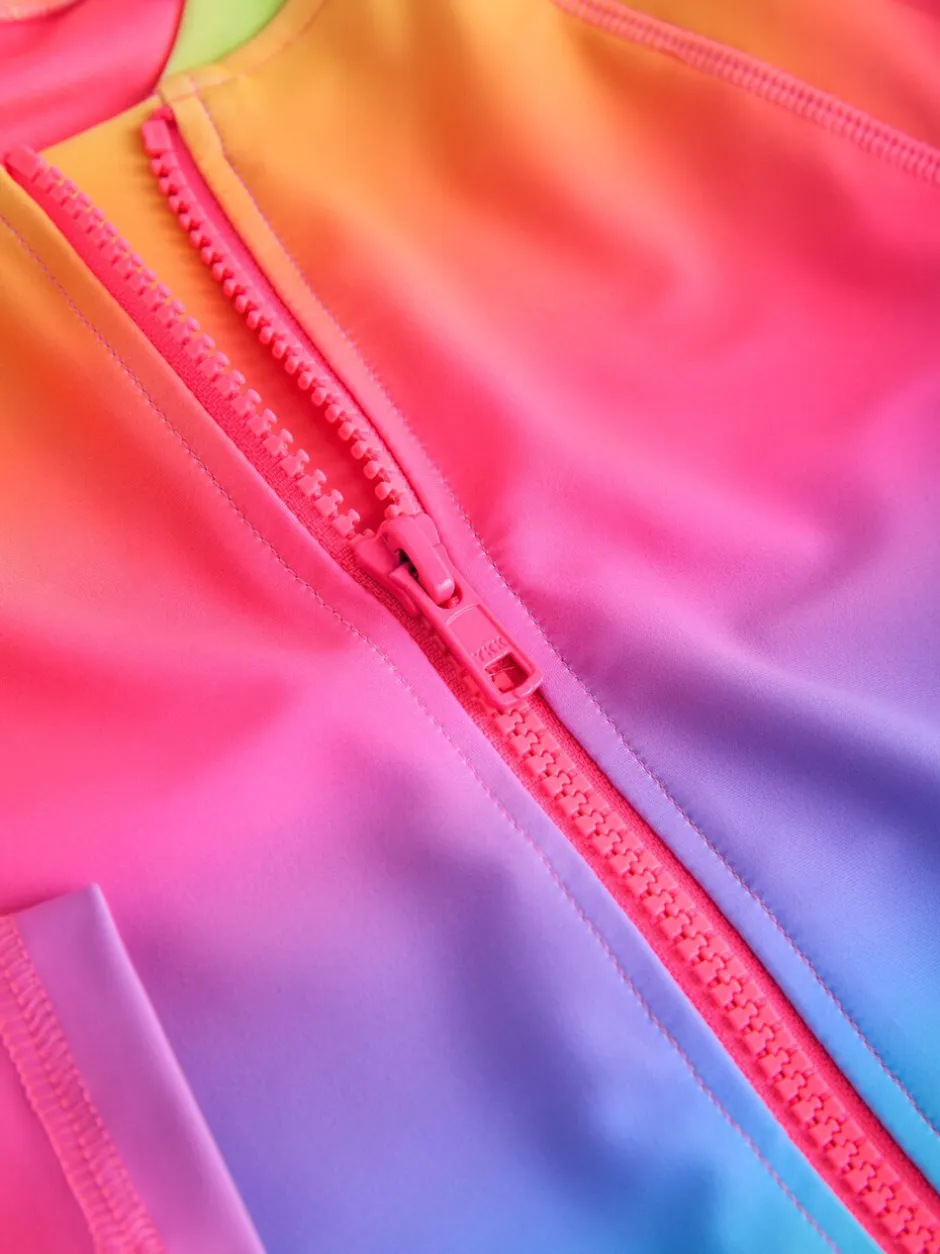 Badkleding|Next Ombré regenboog - Long Sleeve Sunsafe Swimsuit (3mths-16yrs)