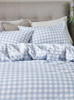 Beddengoedsets En Dekbedovertrekken*Next Omkeerbare dekbedovertrek- en kussensloopset Blauw geruit