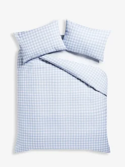 Beddengoedsets En Dekbedovertrekken*Next Omkeerbare dekbedovertrek- en kussensloopset Blauw geruit