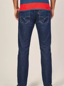 Jeans*Levi's One wash marineblauw met wassing - ® 501® Original jeans