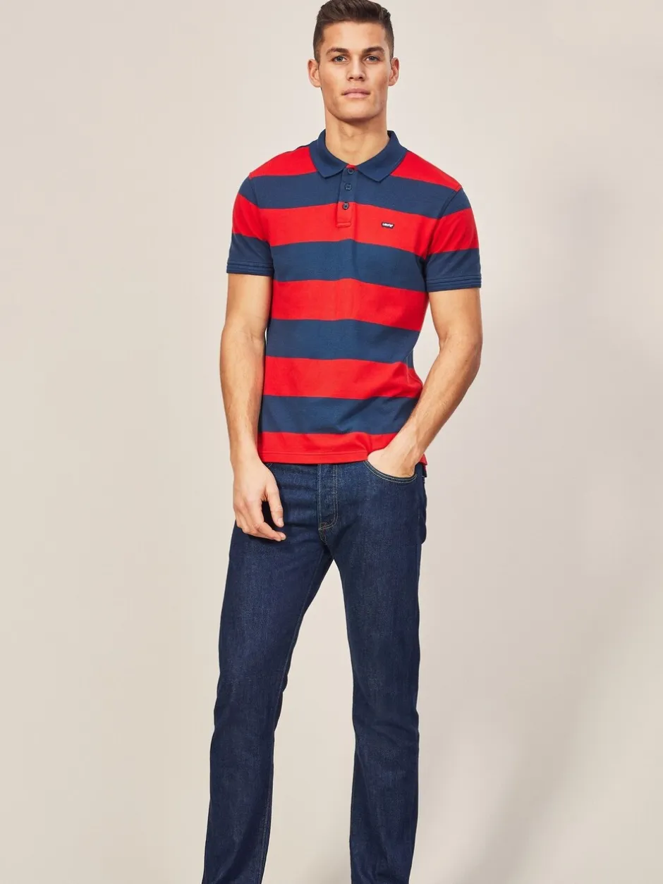 Jeans*Levi's One wash marineblauw met wassing - ® 501® Original jeans