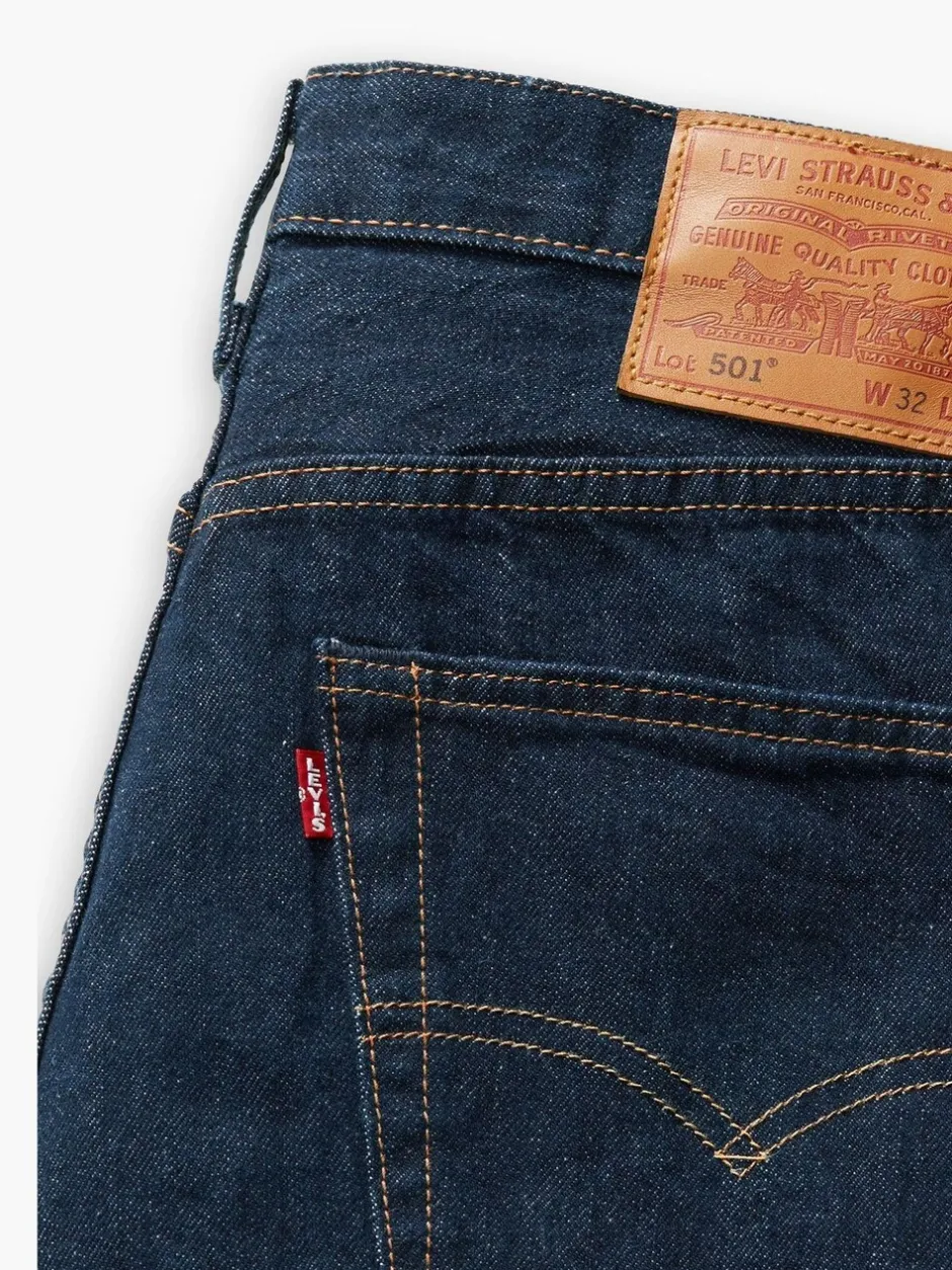 Jeans*Levi's One wash marineblauw met wassing - ® 501® Original jeans