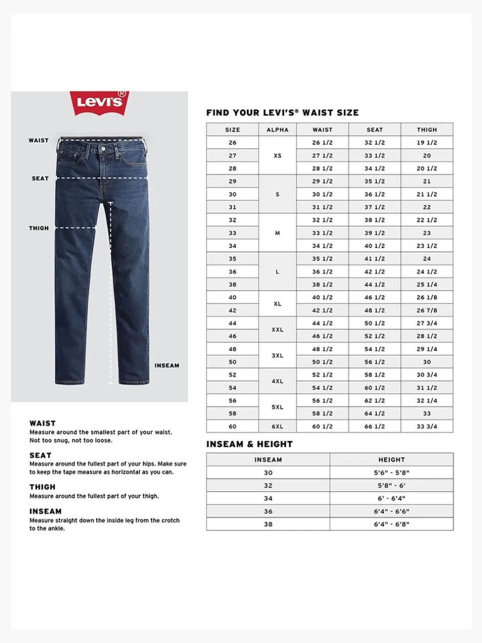 Jeans*Levi's One wash marineblauw met wassing - ® 501® Original jeans