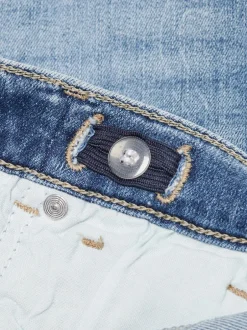 Jeans|ONLY KIDS Blauwe Comfort Stretch Jeans met Wijde Pijpen