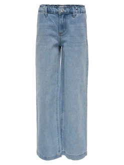 Jeans*ONLY KIDS Blue Commet Wide Leg Elasticated Waist Jeans