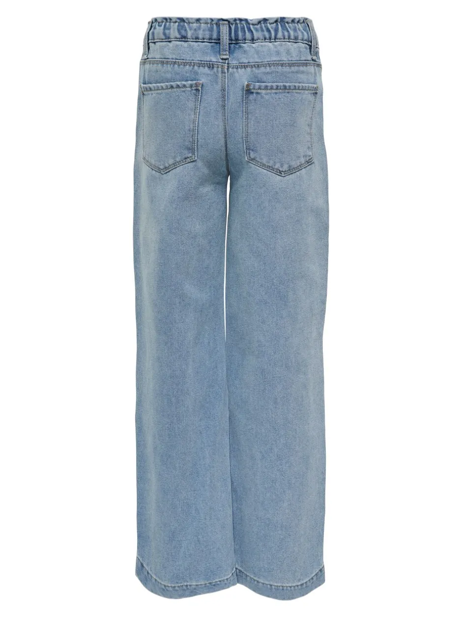 Jeans*ONLY KIDS Blue Commet Wide Leg Elasticated Waist Jeans