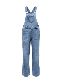 Tuinbroeken*ONLY KIDS Blue Wide Leg Dungarees