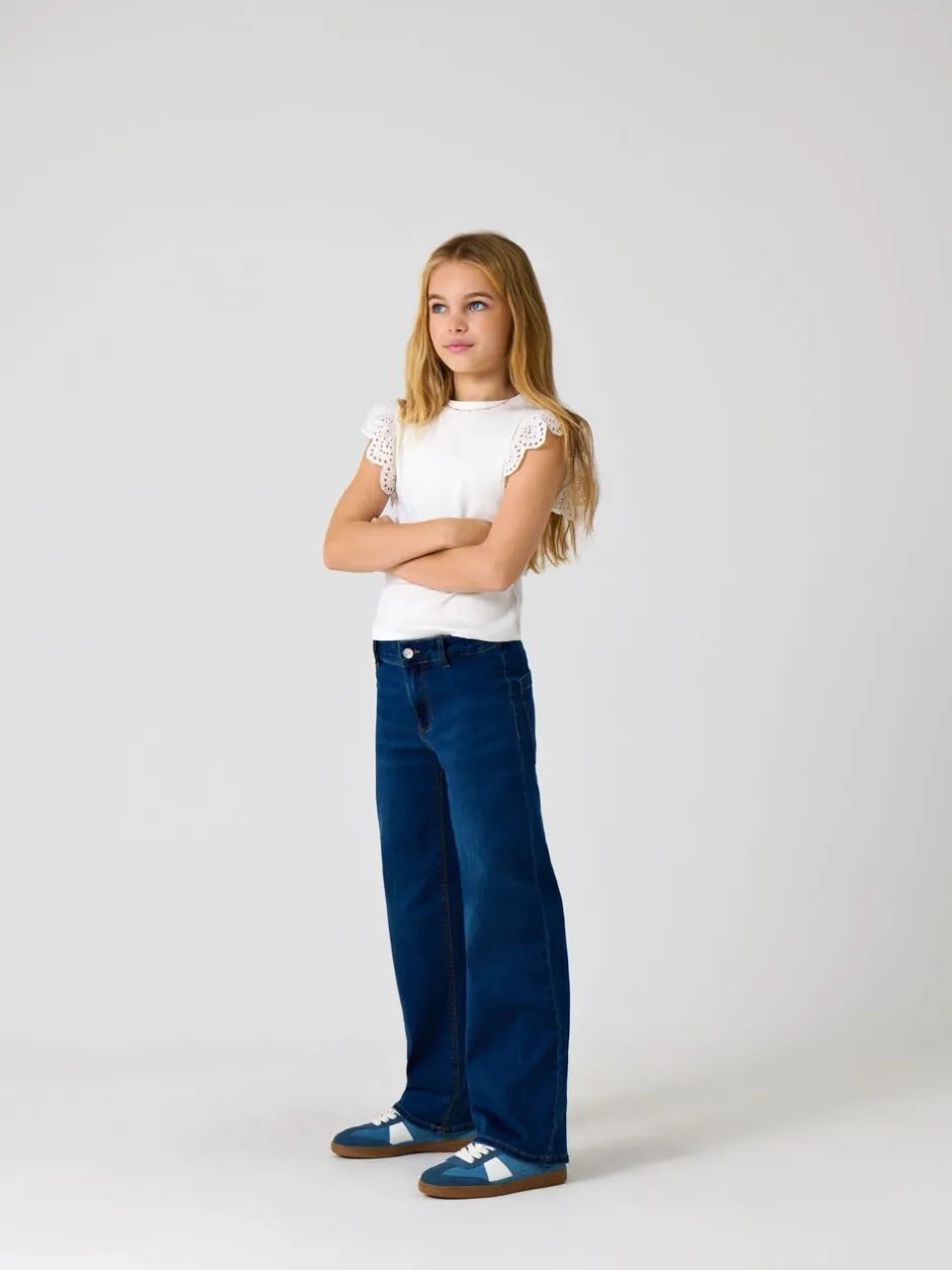 Jeans*ONLY KIDS Blue Wide Leg Sylvie Denim Jeans
