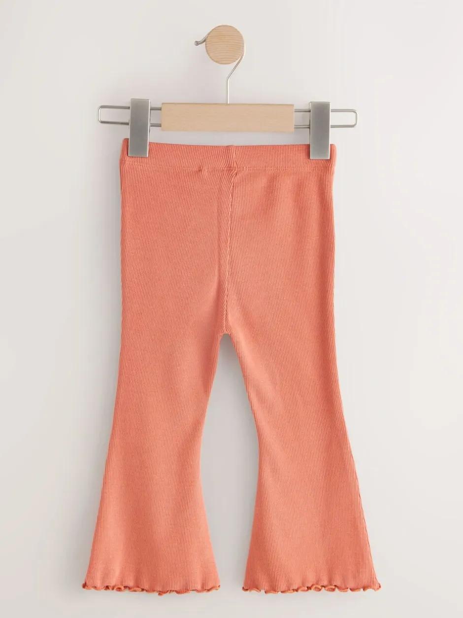 Broeken En Leggings*Next Orange Brown - Geribbelde flare legging (3 mnd-7 jr)